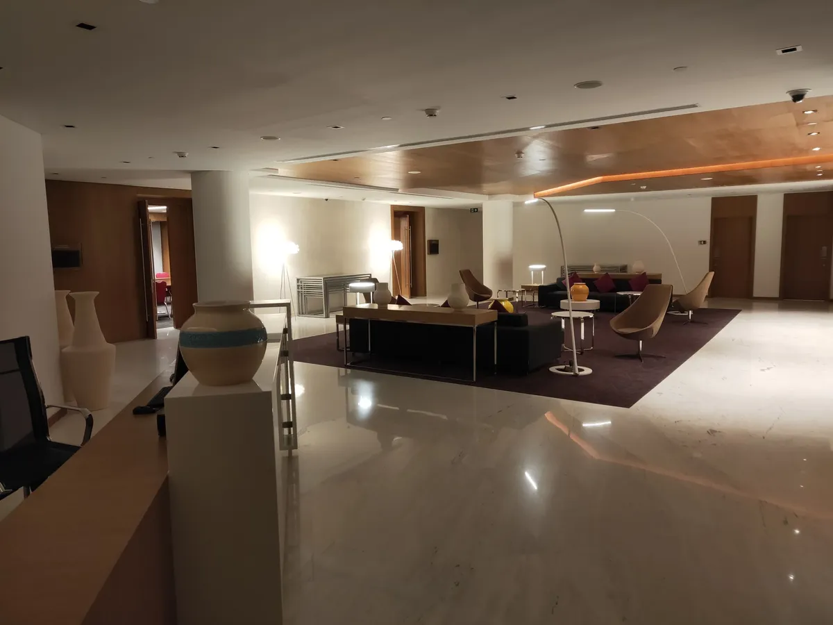 Hotel lounge area