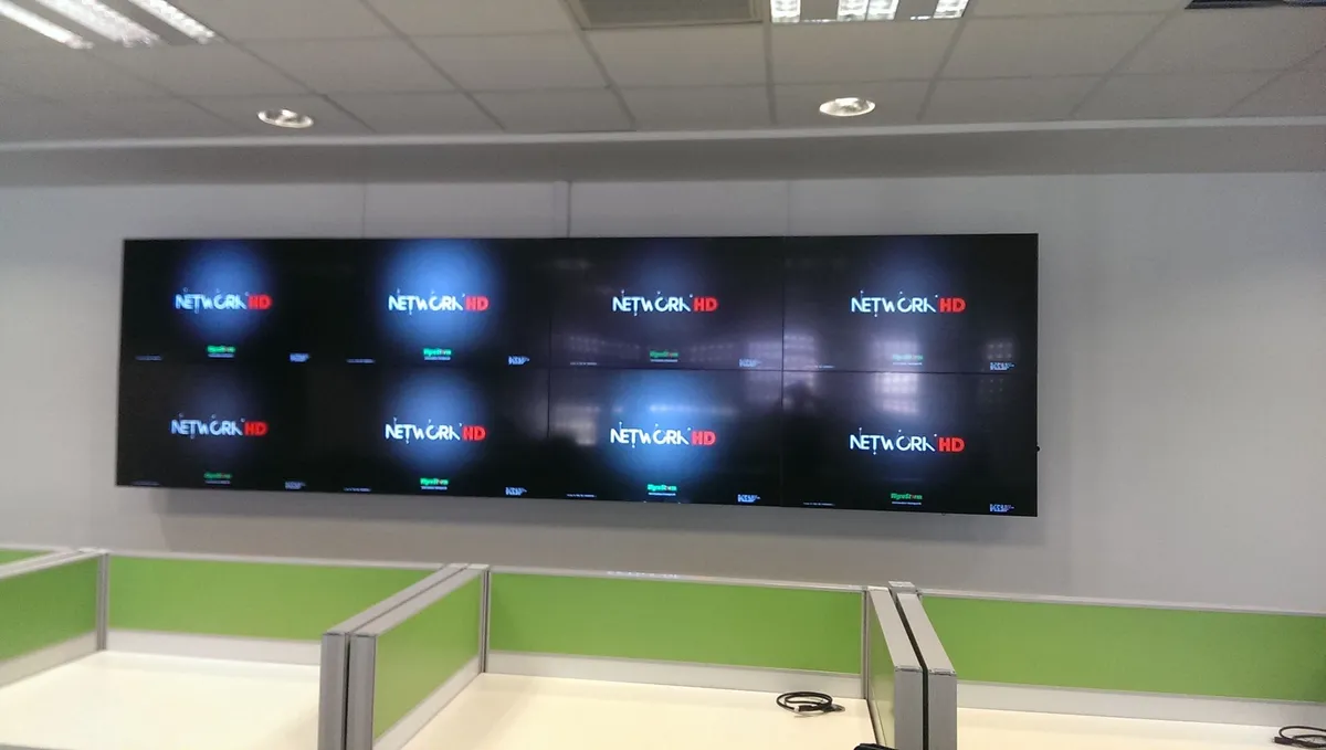 Operators' desks facing the video wall