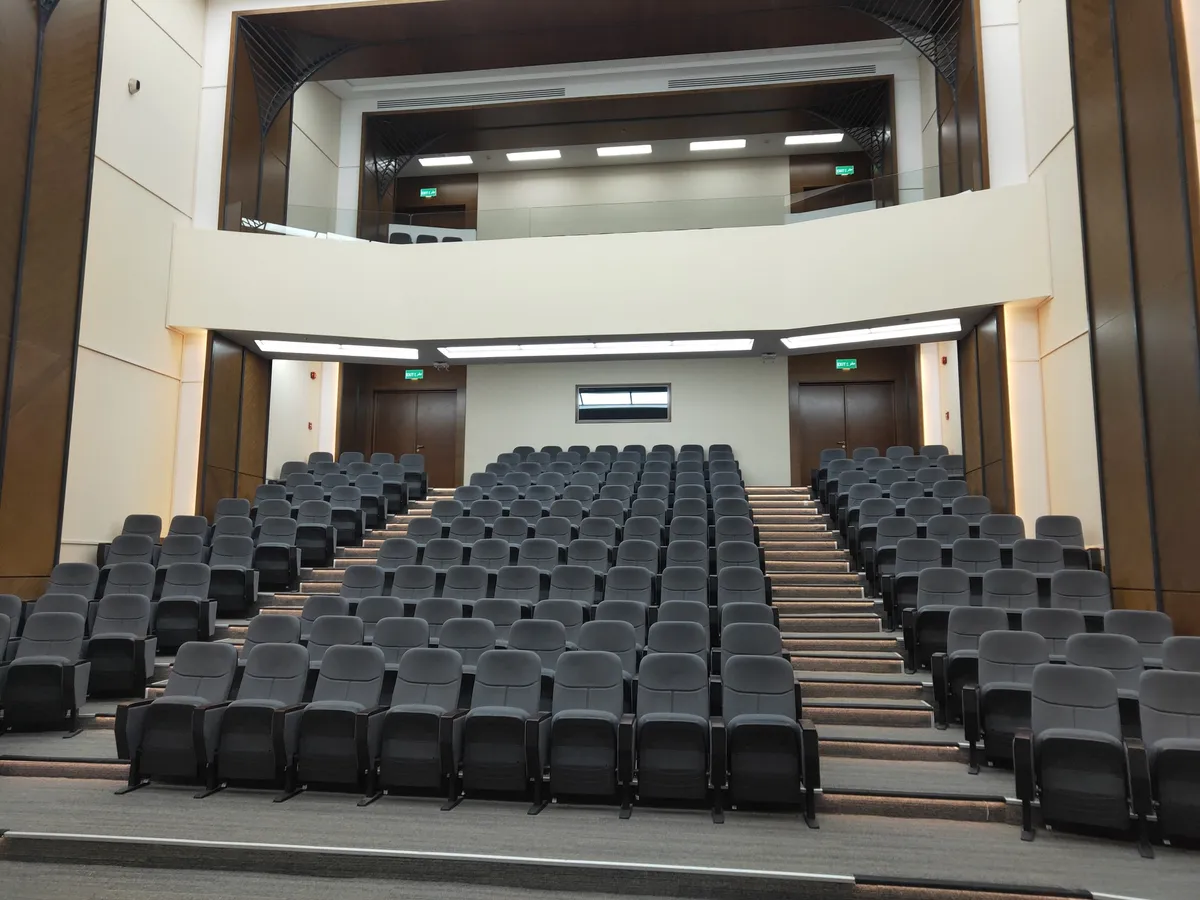 Auditorium seating facing the stage