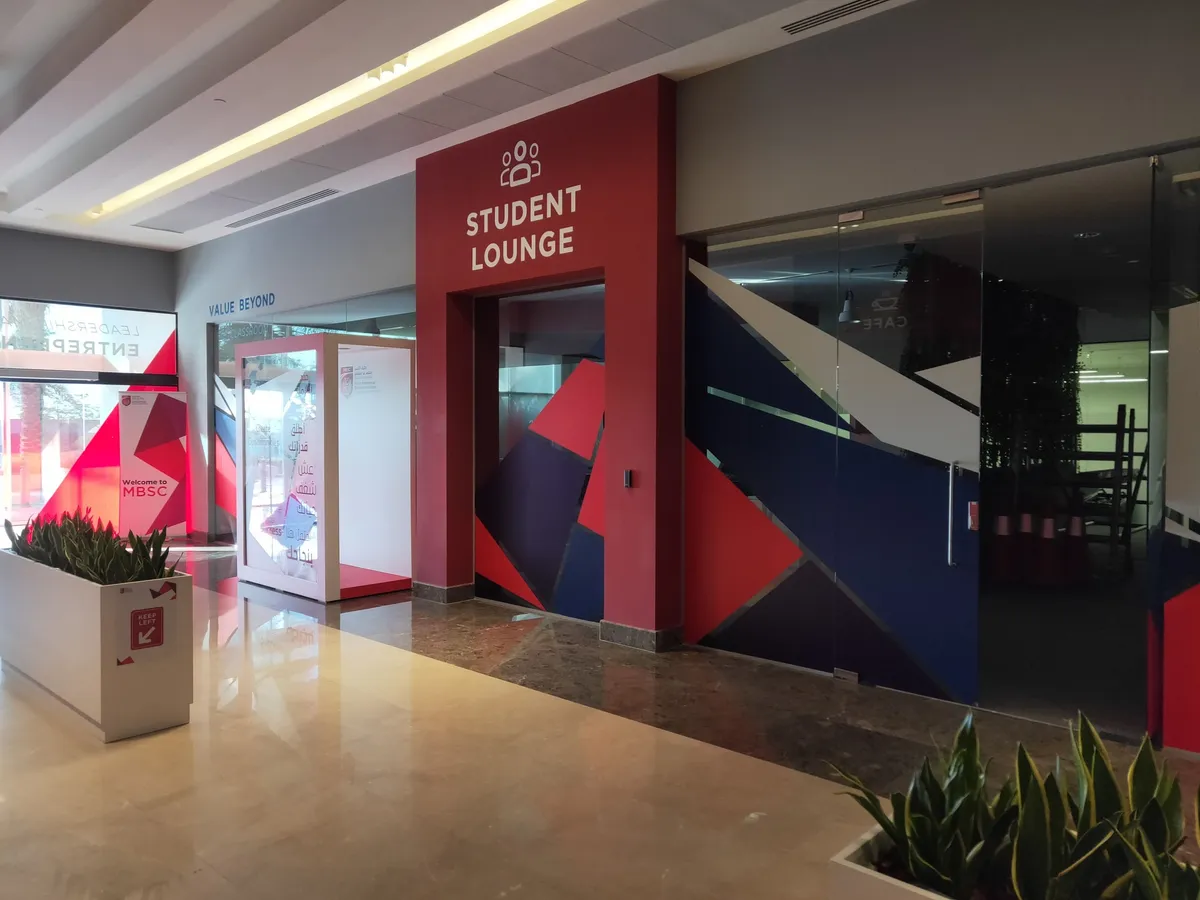 Corridor to the student lounge